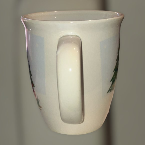 Santa's Toy Sled & Snowman Christmas Hot Chocolate Coffee Mug Ho Ho Ho Pre-Owned - Picture 4 of 12